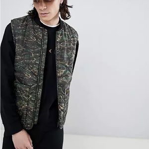 carhartt WIP quilted camo liner vest